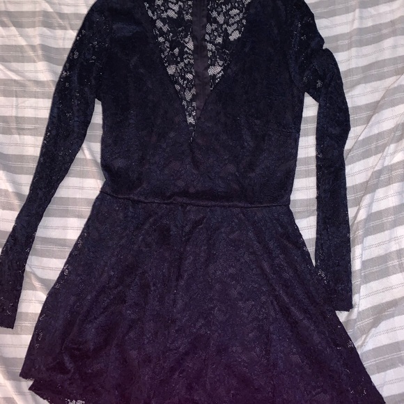 Lace V Neck Romper - Picture 1 of 1